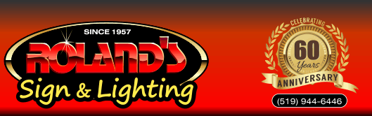 Roland's  Sign & Lighting Logo